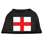 St George's Cross (English Flag) Screen Print Shirt Black  Lg (14)