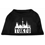 Tokyo Skyline Screen Print Shirt Black Lg