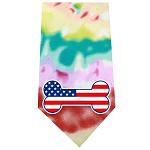 America Bone Flag Screen Print Bandana Tie Dye